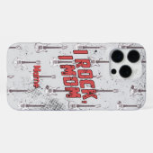Rock Mom Cool Mother's Day Gift from Kids iPhoneケース (裏面横)