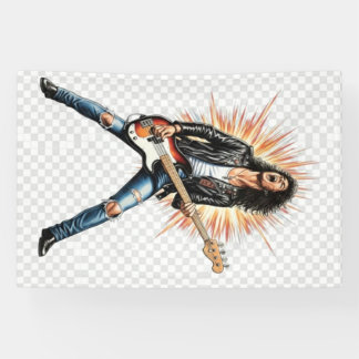 Rock music banner 横断幕
