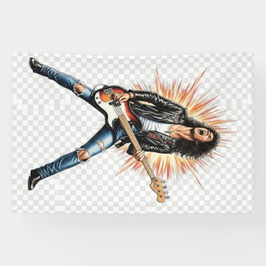 Rock music banner 横断幕 (横)