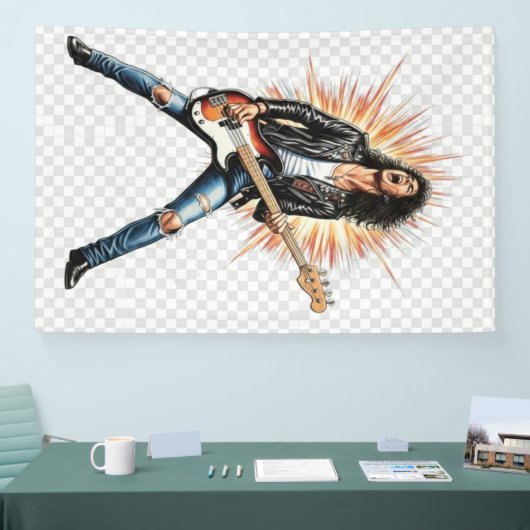 Rock music banner 横断幕 (トレードショー)