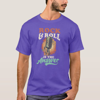 Rock Music Rock And Roll Is Answer vintage Tシャツ