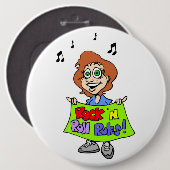ROCK 'Nルー転がル 缶バッジ (正面&裏面)
