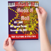 Rock Nロールフライヤー80sジャム チラシ (手)