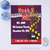 Rock Nロールフライヤー80sジャム チラシ (シングル)