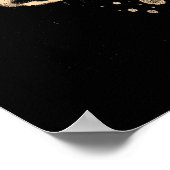 Rock-n – マイク転が – 赤 ポスター (角)