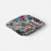 Rock-N-転がテーマ誕生日プレート- HAMbWG ペーパープレート (傾斜あり)