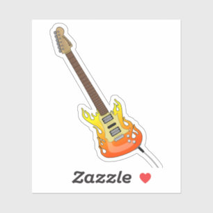 Rock n Roll Electric Guitarノートパソコンシール シール