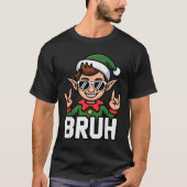 Rock N Roll Elf Bruh Funny Saying Meme Boys Men Ch Tシャツ (正面)