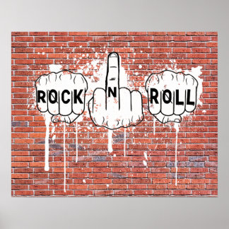 Rock-N-Roll Graffiti ポスター