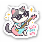 Rock 'n roll Katzen シール (正面)