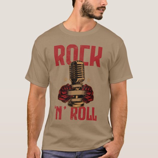 Rock n Roll Music Dancing Concert Festival family Tシャツ (正面)