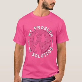 Rock N Roll My Problem My Solution Pictogram Mom r Tシャツ