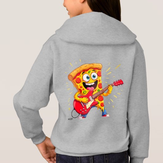 **Rock ’n’ Roll Pizza – Funny Guitar-Playing Slice (裏面)