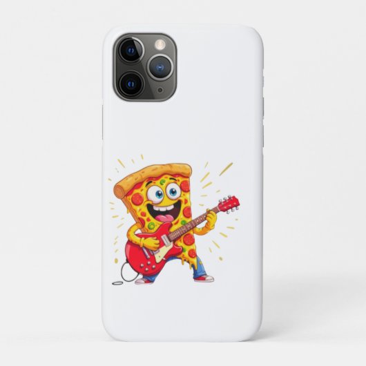 **Rock ’n’ Roll Pizza – Funny Guitar-Playing Slice Case-Mate iPhoneケース (裏)