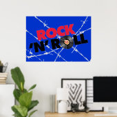 Rock N Roll Poster ポスター (ホームオフィス)