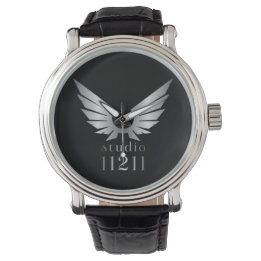 Rock N Roll Promo Music Studioあなたのロゴを挿入 腕時計