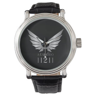 Rock N Roll Promo Music Studioあなたのロゴを挿入 腕時計