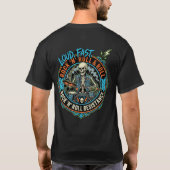 Rock N Roll Resistance Shirt Loud Fast Rules Skull Tシャツ (裏面)