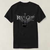 ROCK N ROLL ROCK GOD GUITARS MUSIC1  Tシャツ (デザイン正面)
