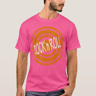 Rock n Roll White Word girl Tシャツ