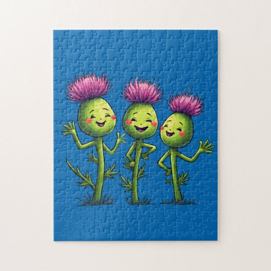 Rock N Thistles Scottish Festival Flowers ジグソーパズル (縦)