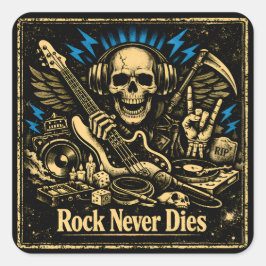 Rock Never Dies – Immortal Rock Spirit スクエアシール