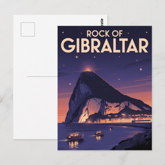 Rock of Gibraltar ポストカード (正面/裏面)