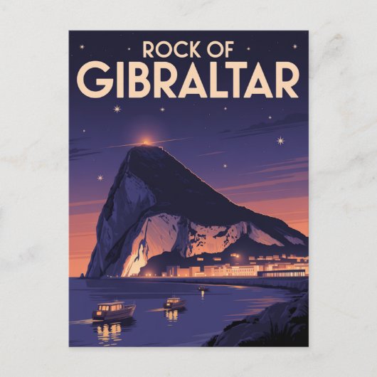 Rock of Gibraltar ポストカード (正面)