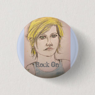 Rock On 缶バッジ