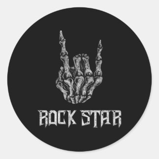 Rock On Band Tees For Women Rock and Roll S For Me ラウンドシール