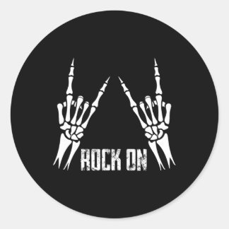 Rock On Band Tees For Women Rock and Roll S For Me ラウンドシール