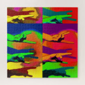 Rock On Everyone - You Rock Handシンボルや象徴 ジグソーパズル (横)