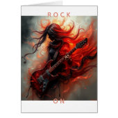 Rock On Fantasy AI Digital Art Print - Custom (正面)