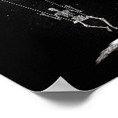 Rock On Skeleton Moon Band Tees - Rock And Roll Gr ポスター (角)