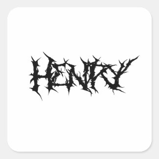 Rock Out with Henry' name "metalbandfront" スクエアシール