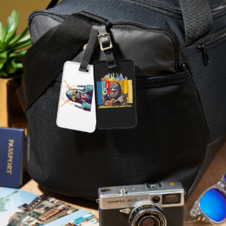 Rock Out with the Groove Gorilla – Retro Music Lov ラゲッジタグ