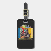 Rock Out with the Groove Gorilla – Retro Music Lov ラゲッジタグ (正面縦)