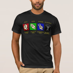 ROCK-PAPER-SCISSORS-BLACKの穴 Tシャツ