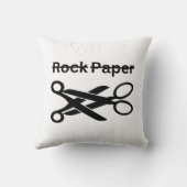 Rock Paper Scissors Funny Lesbian Theme クッション (裏面)