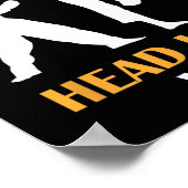 Rock Paper Scissors Head Kick I Win Yellow Karate ポスター (角)