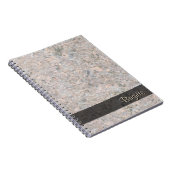 Rock Photo Geologyテクスチャ任意の文字 ノートブック (右側)