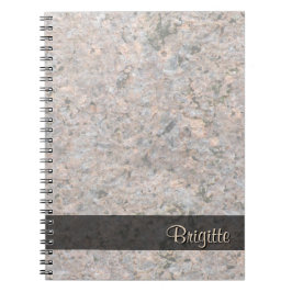 Rock Photo Geologyテクスチャ任意の文字 ノートブック