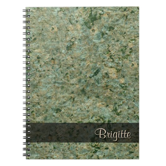 Rock Photo Geology Texture Green any文字 ノートブック (正面)