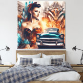 Rock & Roll 1 キャンバスプリント (インサイチュ (寝室))