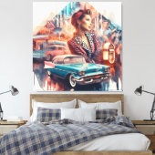 Rock & Roll 3 キャンバスプリント (インサイチュ (寝室))