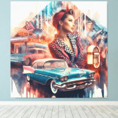 Rock & Roll 3 キャンバスプリント (インサイチュ (ウッドフロア))