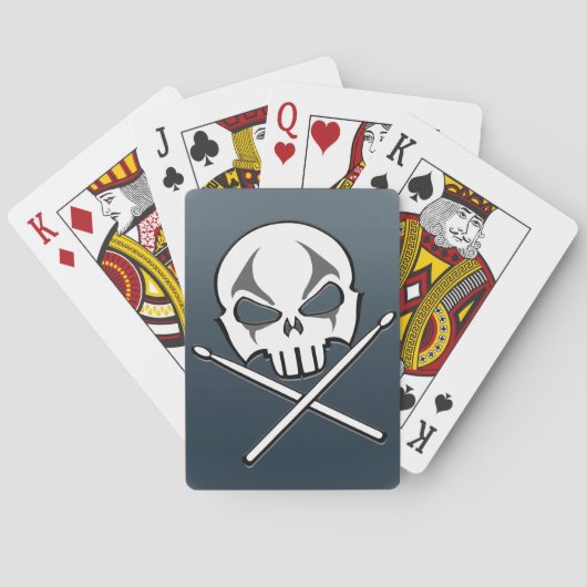 Rock & Roll Drummer Cards Heavy Metal Playing Card トランプ (裏面)