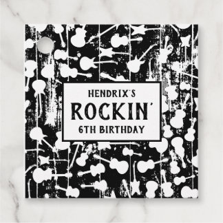 Rock & Roll Guitar Birthday Party フェイバータグ
