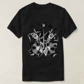 Rock & Roll Guitar Drums Music Lovers for Rockers  Tシャツ (デザイン正面)