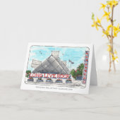 Rock & Roll Hall of Fame Folded Notecard カード (黄色い花)